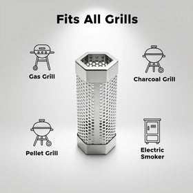 Ueiticsk grill placement demonstrates easy, hands-free smoking during cooks
