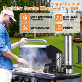 Ueiticsk hot and cold smoker function supports a range of flavor applications.