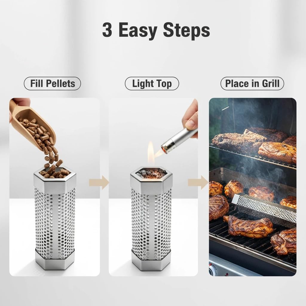 Ueiticsk wood pellets top-layer for customizable flavor profiles