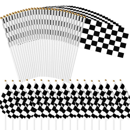 Uelfbaby checkered racing flags bulk pack for festive party decor
