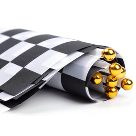 Uelfbaby handheld flag ideal for kids' race-themed party