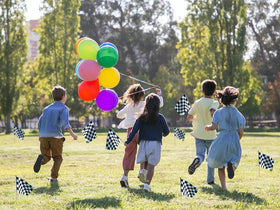Uelfbaby reusable racing decor for Indy 500 celebrations and car parties.
