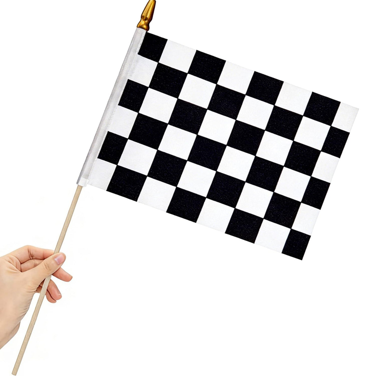 Uelfbaby flag and pole arrive separately for easy at-home assembly.