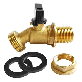 Uenede brass bulkhead fitting inlet for secure barrel installation.