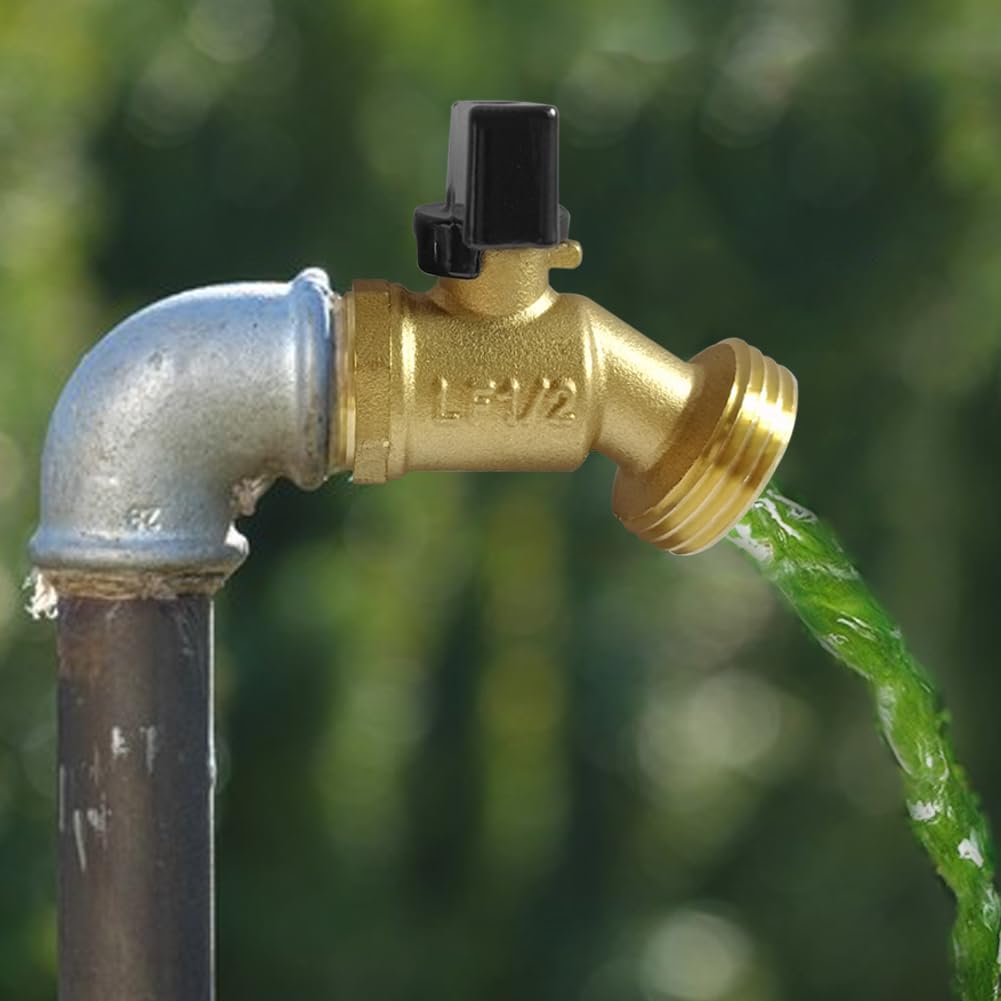 Uenede garden hose bibb assembly illustrates easy pipe integration for outdoor setups.