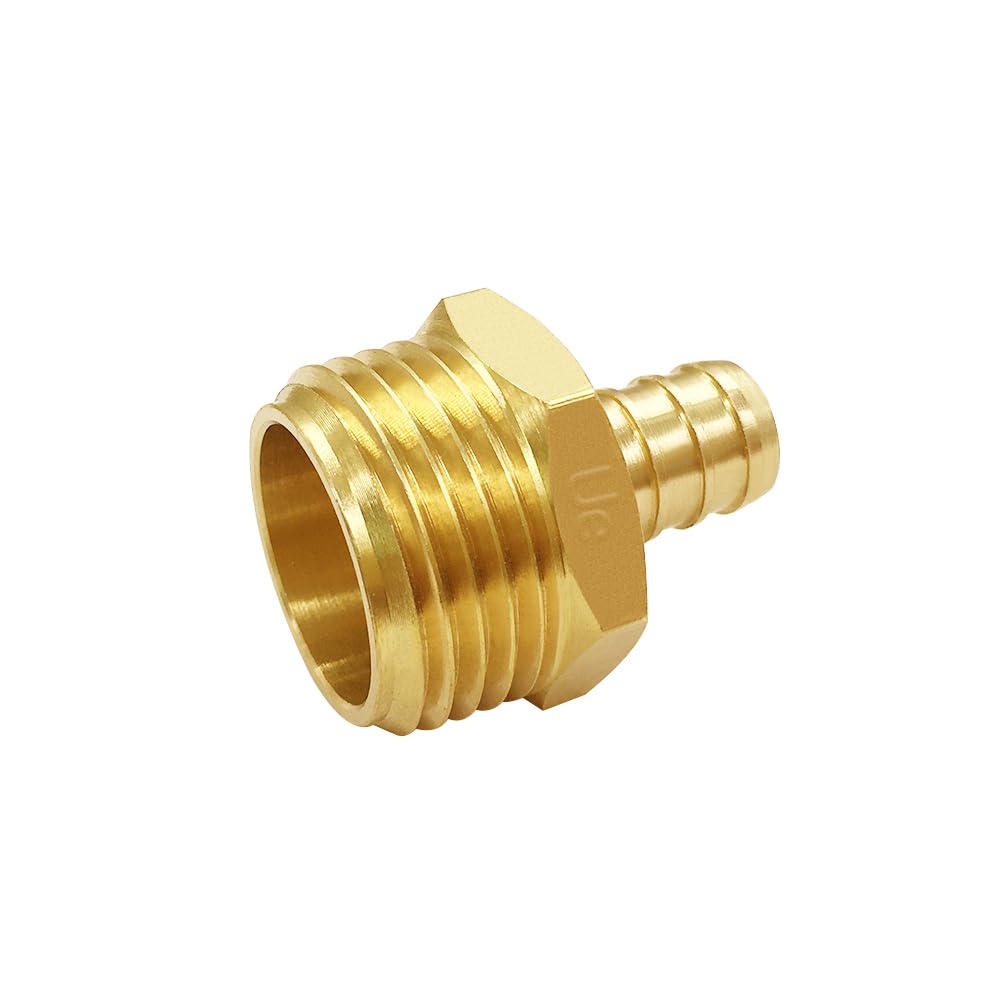 Uenede brass garden hose end assembly demonstrates simple installation for hoses.