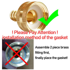Uenede brass hose end splicer for quick repairs and easy connections