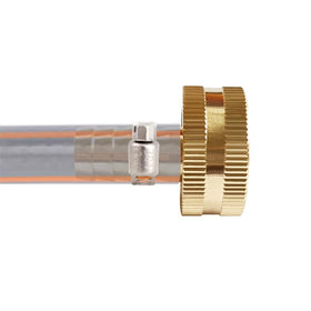 Uenede garden hose end connector assembly ready for use