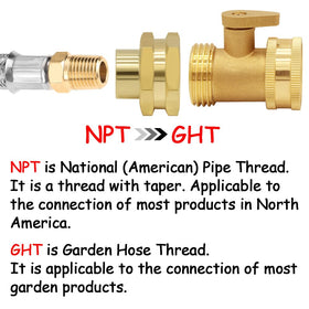 Uenede hex design nipple enabling easy tightening in tight spaces for garden or workshop use.
