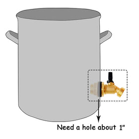 Uenede quarter-turn ball valve enables precise water flow control.