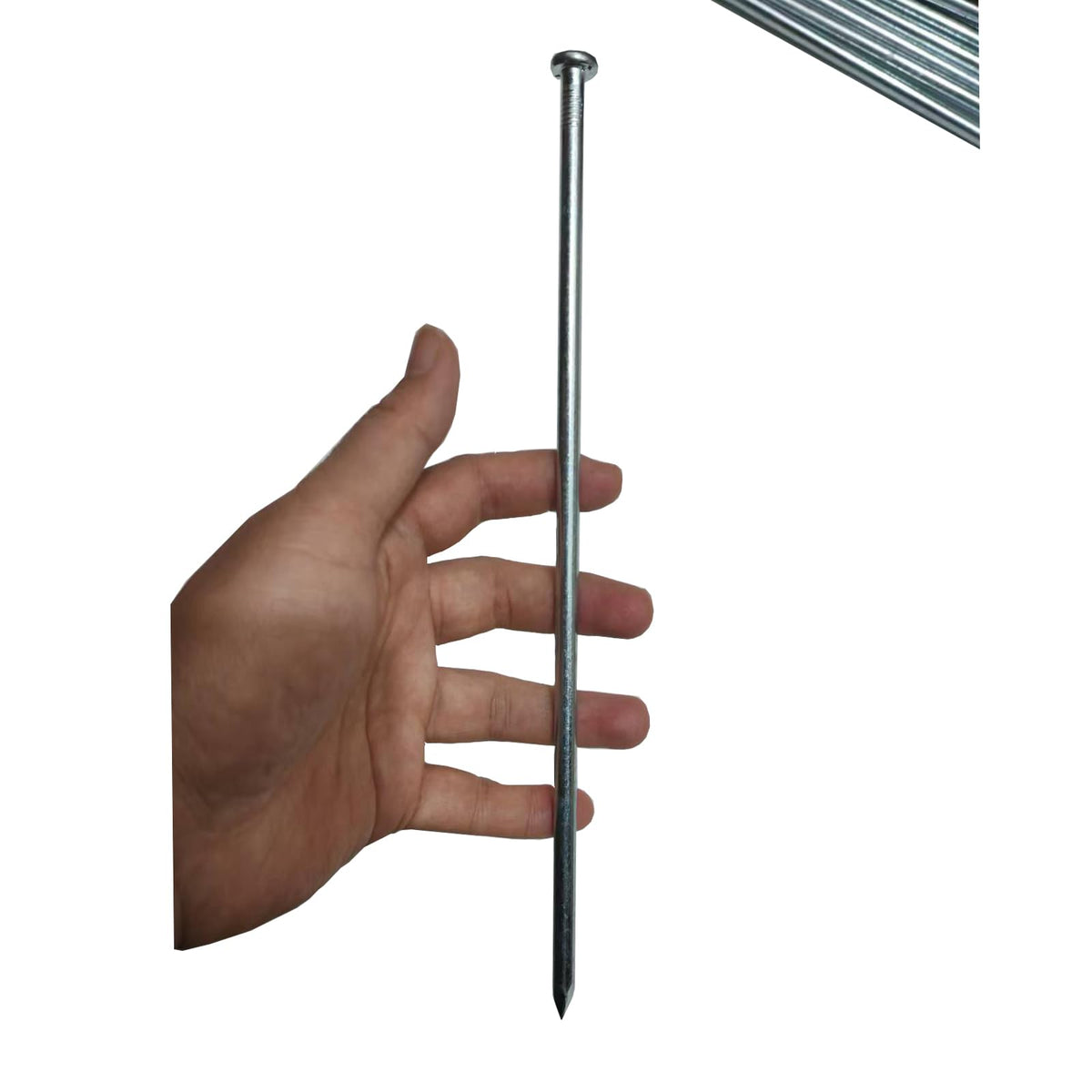 UEUORF 35-piece galvanized spikes secure turf and weed barriers with durability.