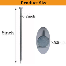 UEUORF galvanized landscape spikes: 9-pack for tents, borders, and garden features.