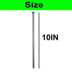 UEUORF 10-inch garden nail provides strong hold for edging and decorative elements.
