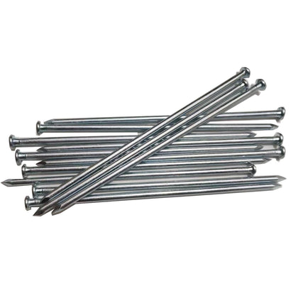UEUORF 10-inch tent stake in galvanized steel for secure outdoor setups.