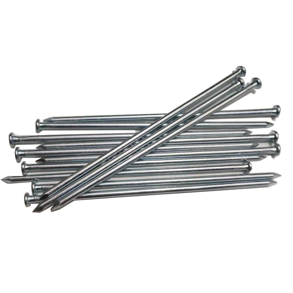 UEUORF 10-inch tent stake in galvanized steel for secure outdoor setups.