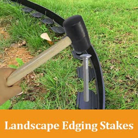 UEUORF tent stakes: 8-inch anchors that hold in various soil types.