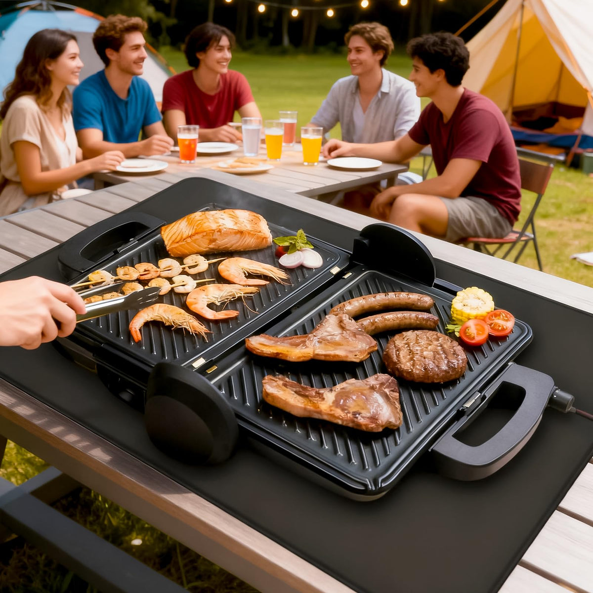 Uewpv fireproof mat safeguards tabletop surfaces from spills and stains.