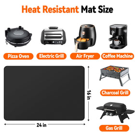 Uewpv waterproof and oilproof mat for easy outdoor cleanup.