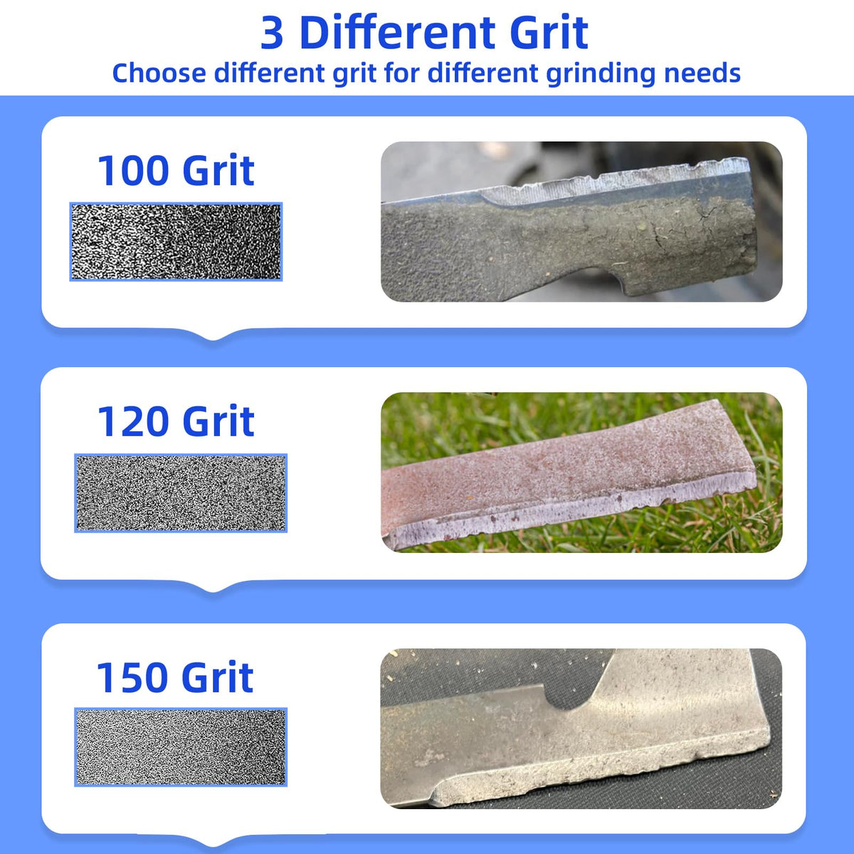 UF-SHARP sharpener suits blades, lawn tractors, rototillers, and garden scissors.
