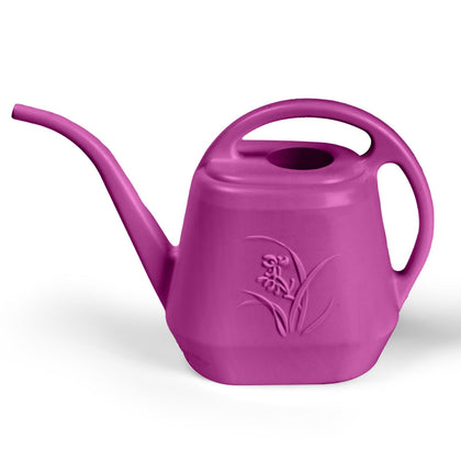 UFANME plant watering can rose red, half-gallon capacity for small planters.