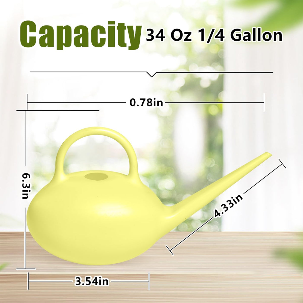 UFANME watering can with long stem spout for precise watering