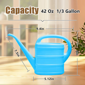 UFANME Watering Can blue spout controls water flow for accuracy