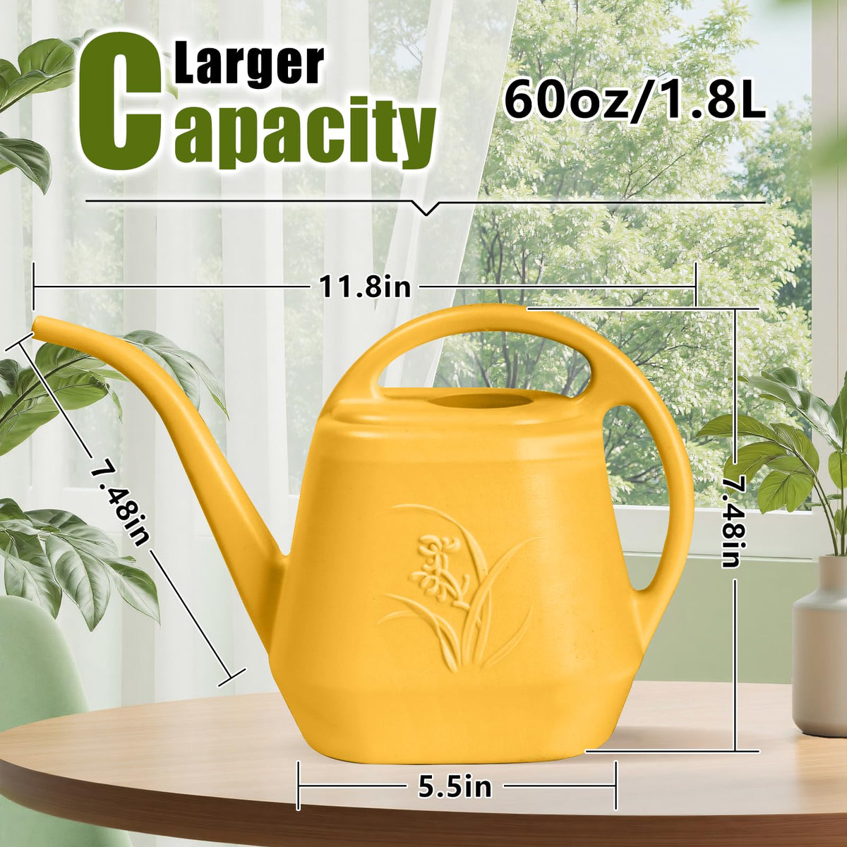 UFANME orange spout enables precise watering for delicate plants