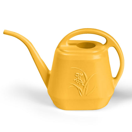 UFANME half-gallon orange watering can with top handle for easy carrying