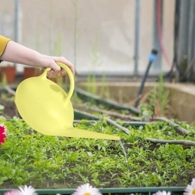 UFANME watering can used in an indoor garden setting