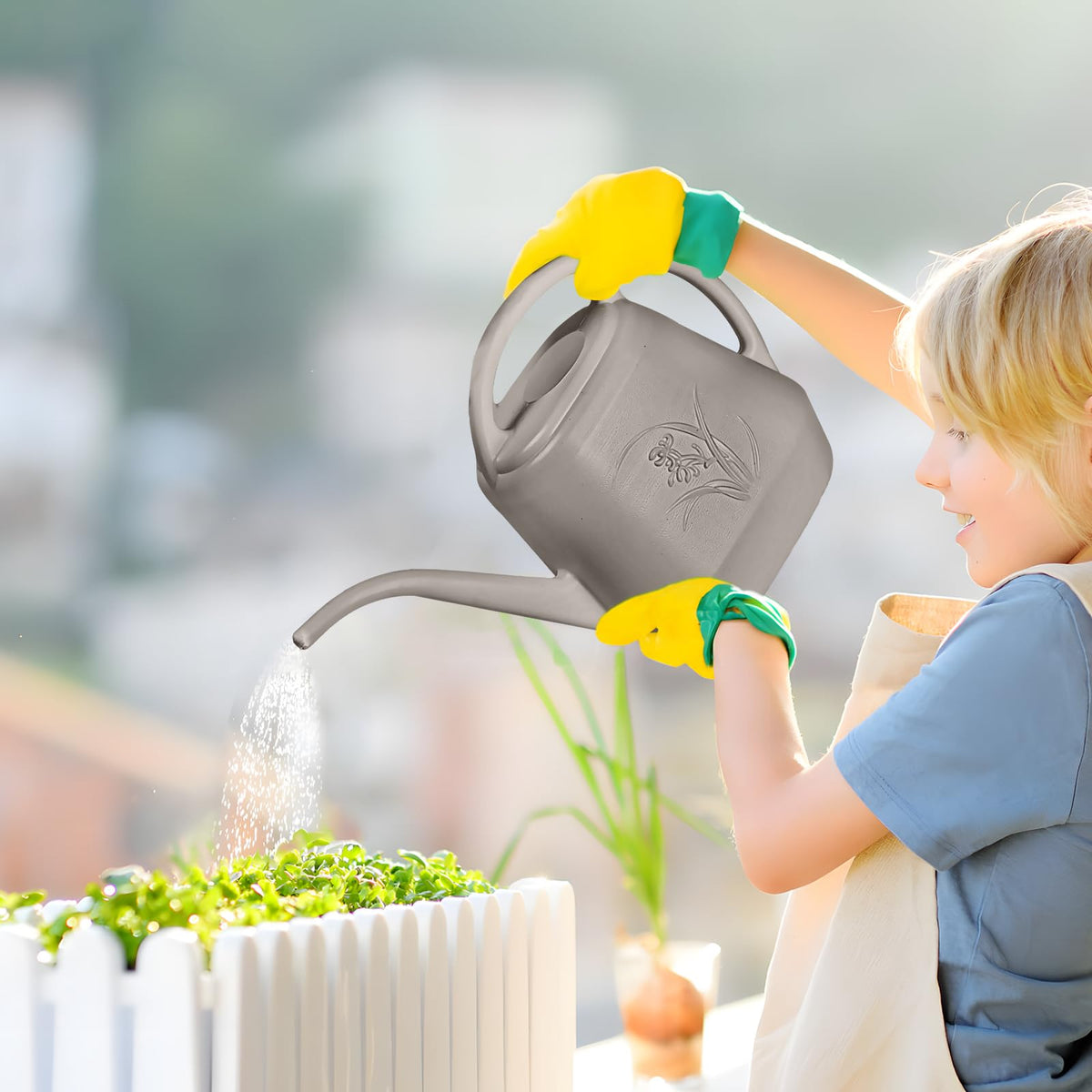 UFANME 1 gallon capacity supports steady watering without refilling.