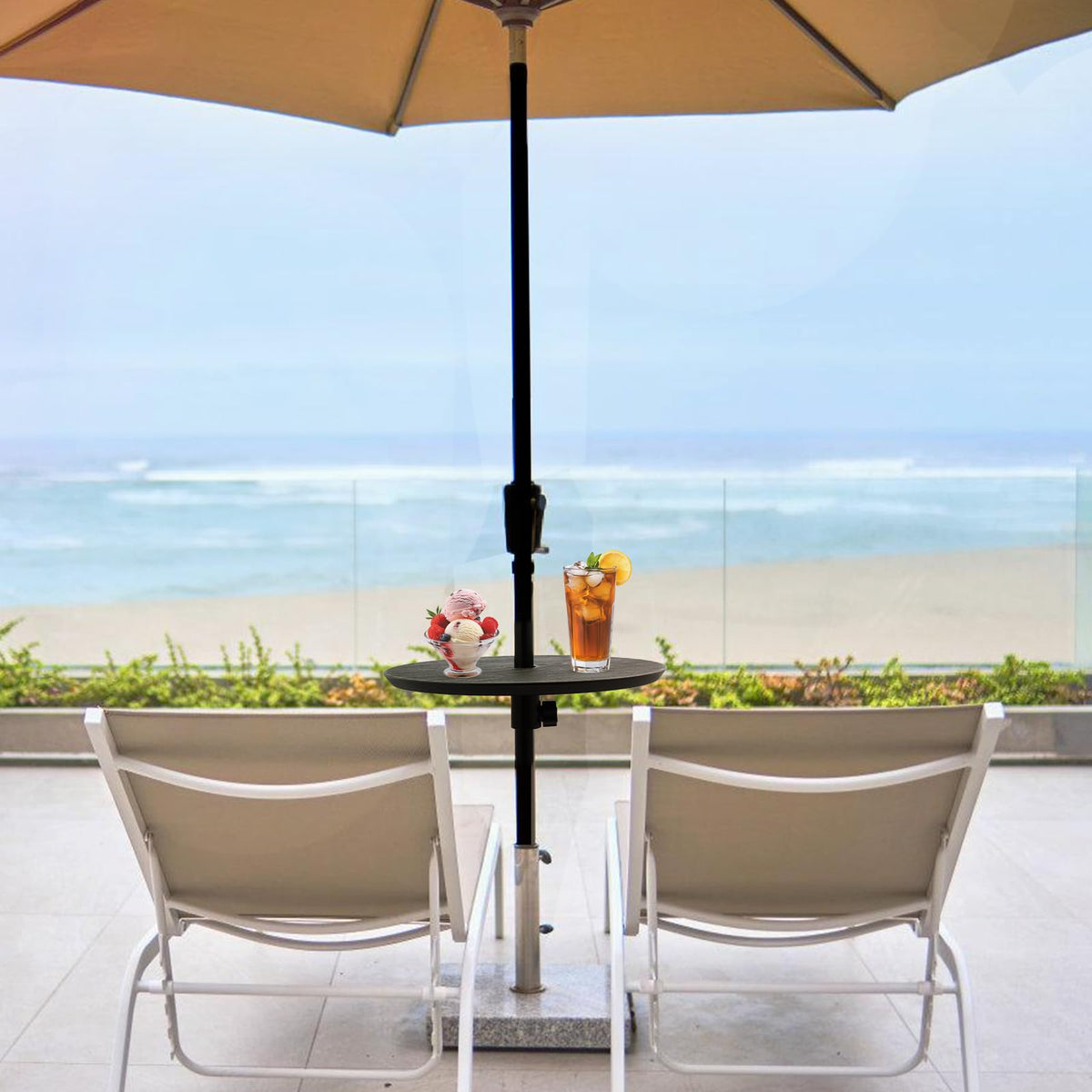 UFavo Home umbrella table tray lightweight portable design for easy carry