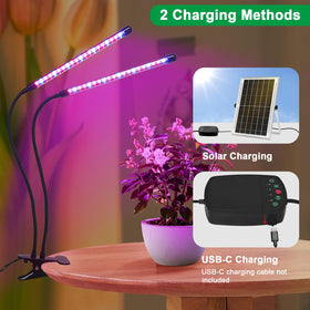 Ufelizor 40-led full-spectrum light supports healthy photosynthesis and flowering.