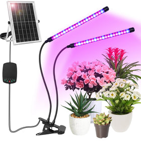 Ufelizor two-heads clip-on grow light for versatile indoor coverage.