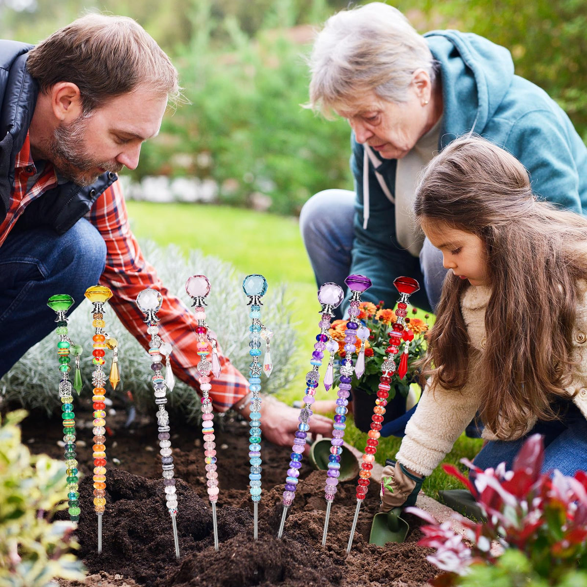 UFU 12-inch wand displayed in pots and lawns for charm.