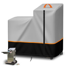 UGCPhyth deep fryer cover on a Bayou Classic 700-704 cart protects from dust and elements