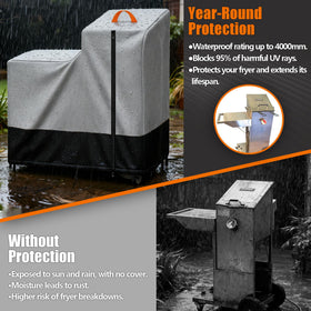 UGCPhyth Oxford outer with silver inner coating blocks UV while keeping fryer dry