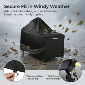 Side handles on the UGKUIH cover enable quick installation and removal.
