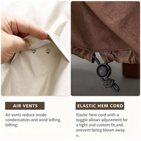 UGKUIH waterproof fabric exterior provides rain and snow protection