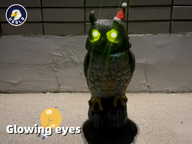 Ugold owl rotating head and hoots add lifelike charm.