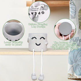 Low-maintenance decor that stays securely on flat surfaces.