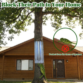 Complete tree wrap set shown with wrap and tape for secure fit.