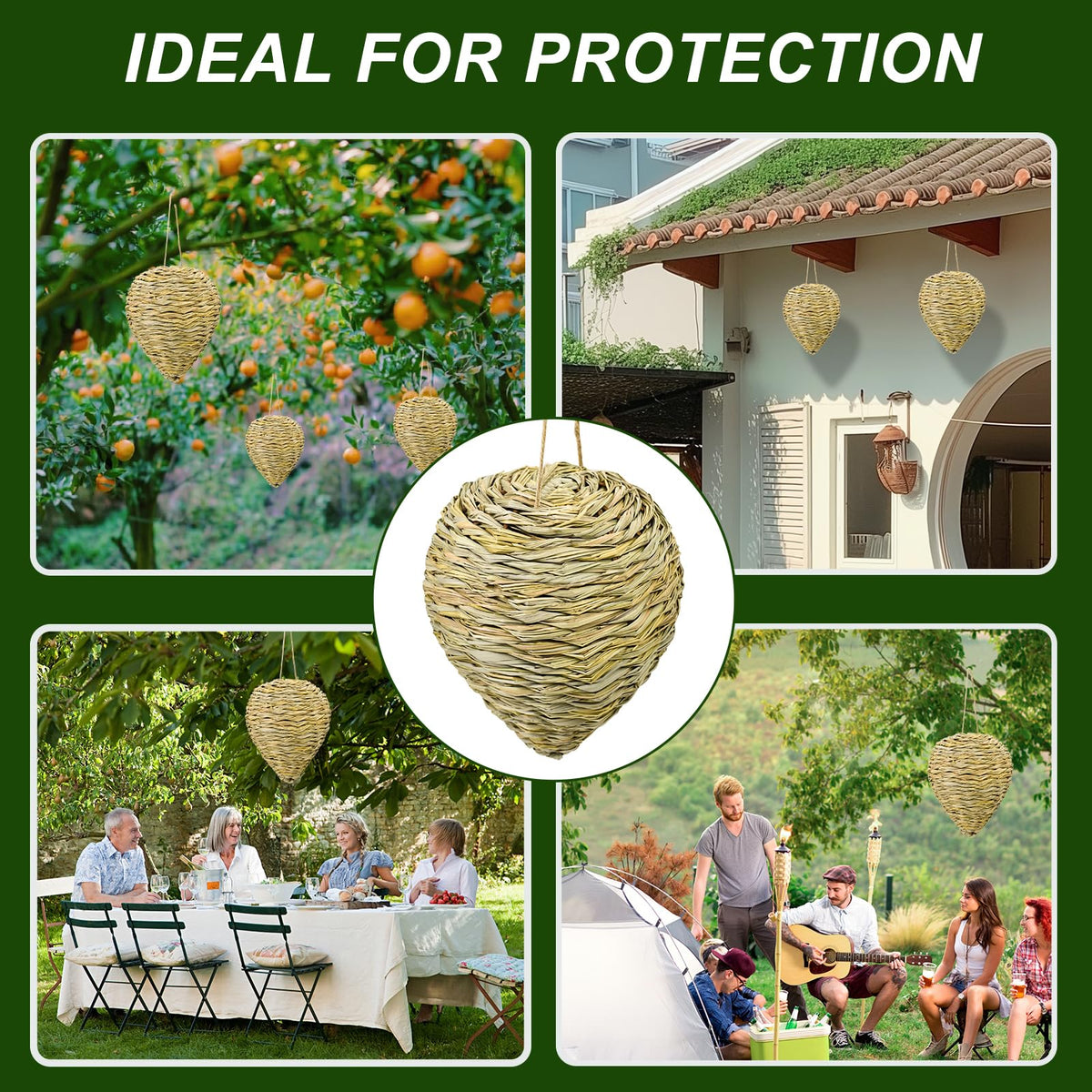 Ugyan poolside nest decor provides subtle pest deterrent.