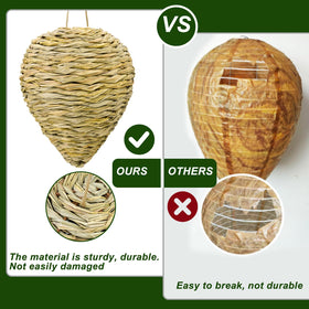 Ugyan reed material nest, sturdy against wind and rain.