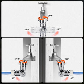 Uharbour anti-kink hose connector reduces twists at faucet or nozzle for longer hose life