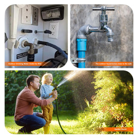 Uharbour durable brass construction withstands weather and frequent use in gardens and irrigation setups