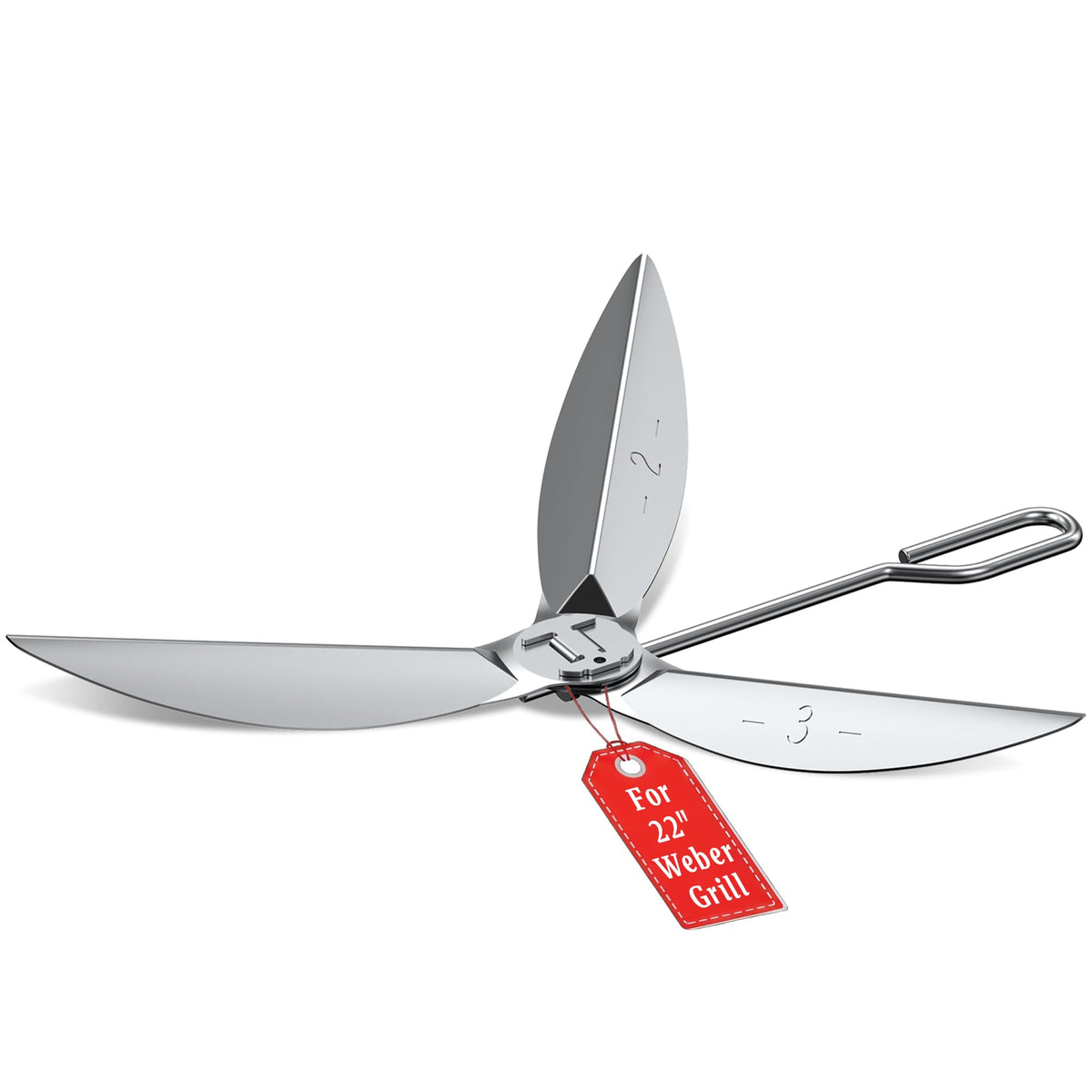Uhaurouy one-touch cleaning kit fits Weber 22-inch grills for ash cleanup