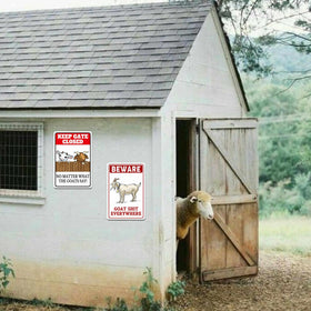 uhdvwtp goat sign gift-ready display enhances goat space decor