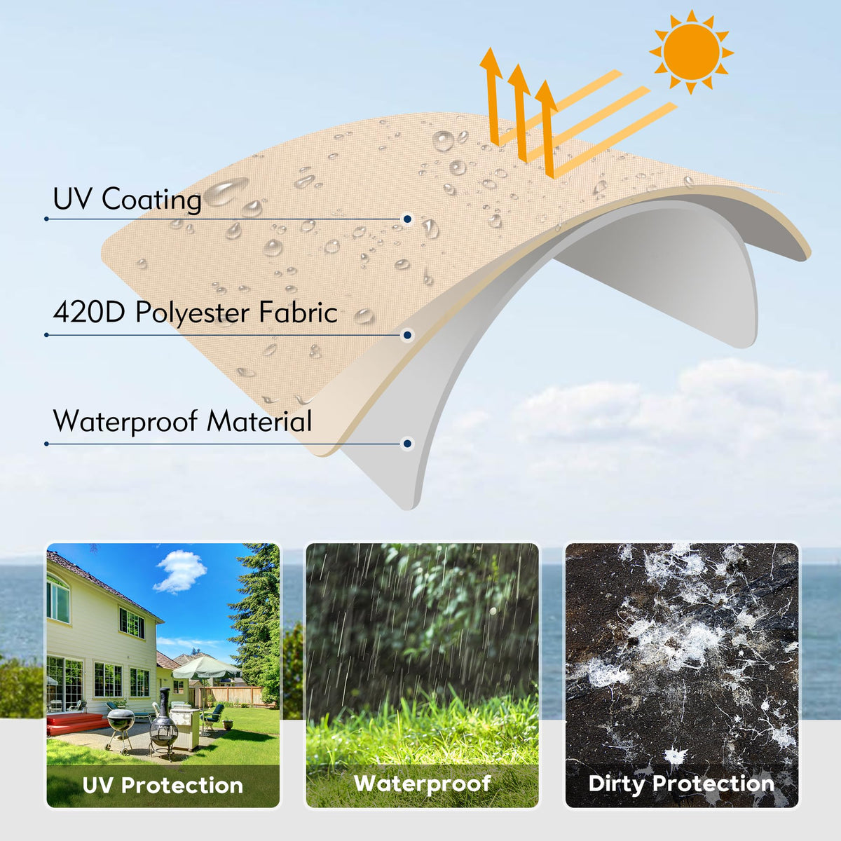 uHousDeco folding rod design makes installation quick and ladder-free.