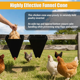 UIABOPZ cone wide top opening facilitates easy loading during processing