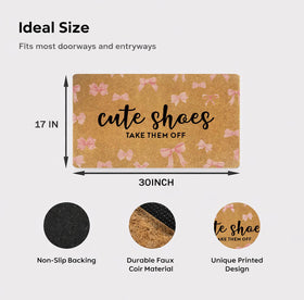 Uilatyu housewarming gift doormat combines style with functional entry protection.